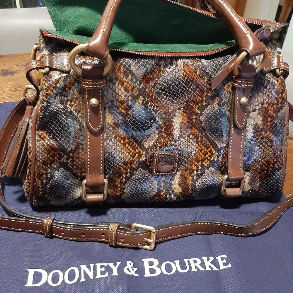 *RARE* Dooney and Bourke Snake print small satchel